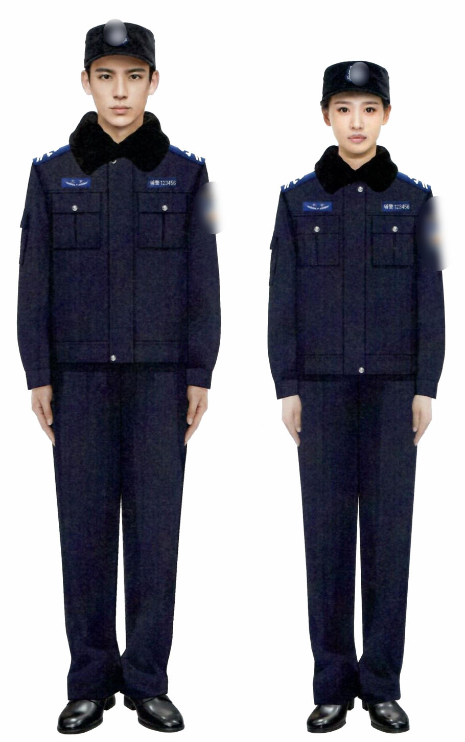 文职辅警冬执勤服 